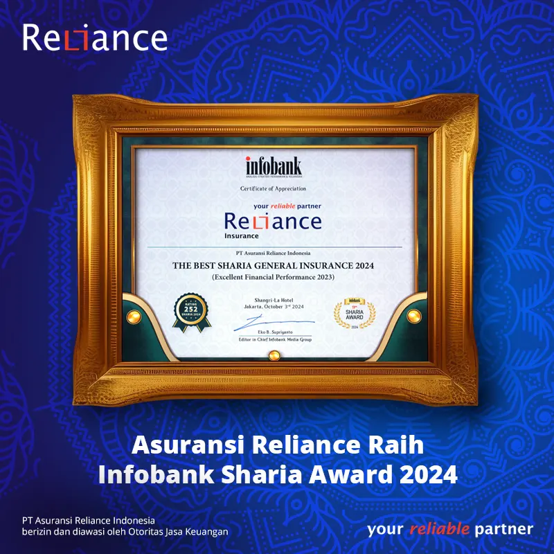 Asuransi Reliance Raih Infobank Sharia Award 2024