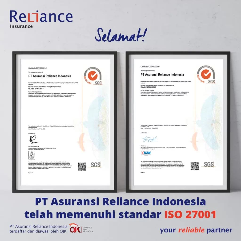 Asuransi Reliance ISO 27001
