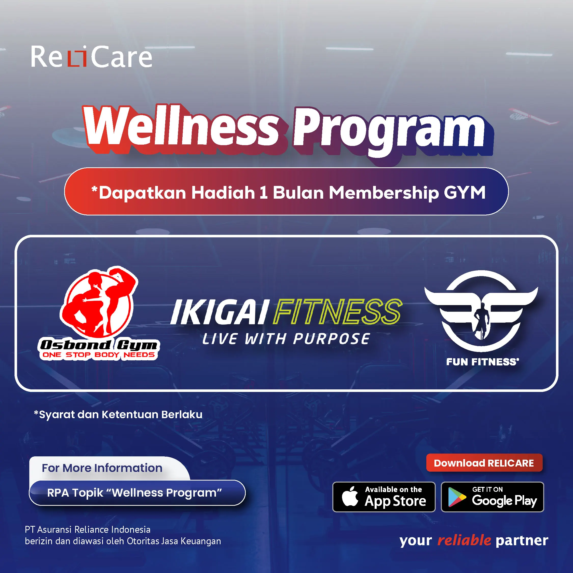 Program Hadiah 1 bulan Membership